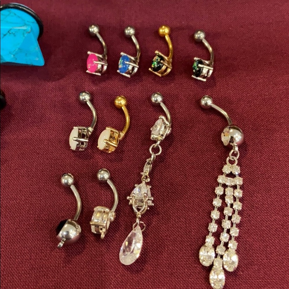 156 Piece Body jewelry, nose & belly rings, studs - Picture 2 of 5